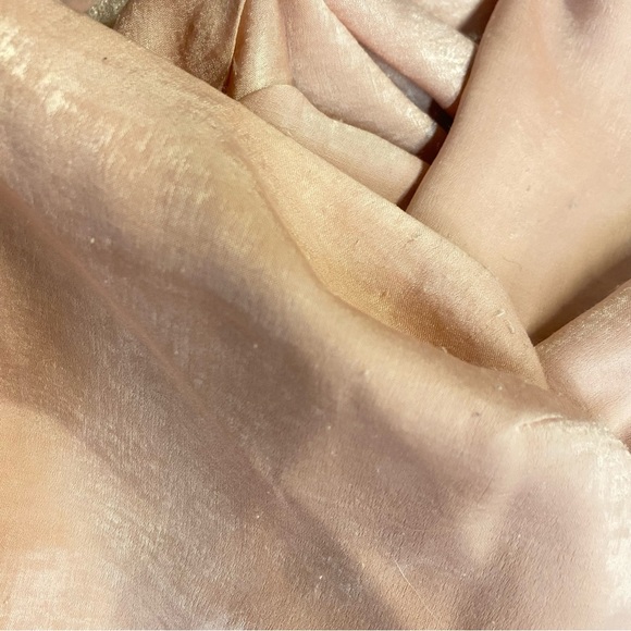 Michael Costello x Revolve Millie Gown dress Blush pink Halter maxi slip Flaw S - Picture 8 of 10